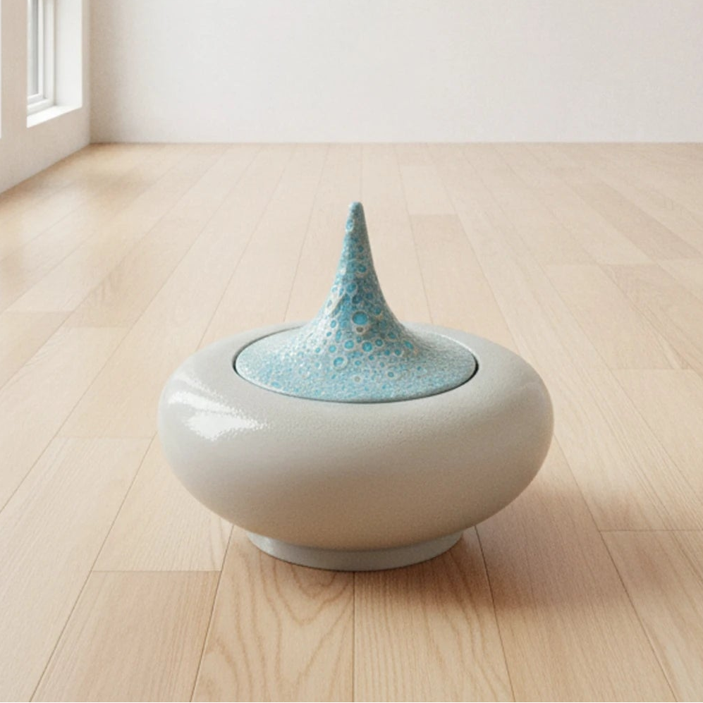 Silva Bubbles Vase, Teal clearance Clearance