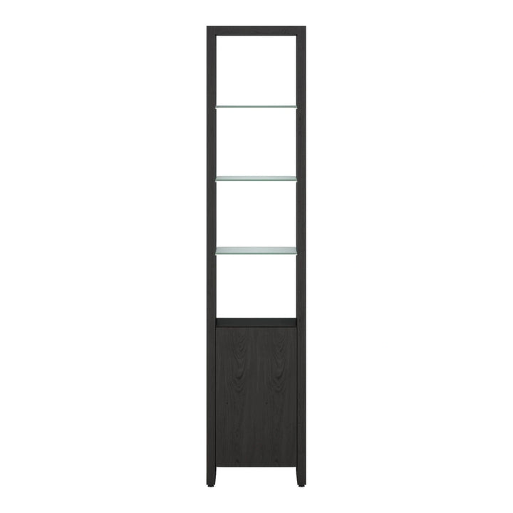 Linea 5801 Single Shelf | 18" Wide Home Office BDI Charcoal Stained Ash