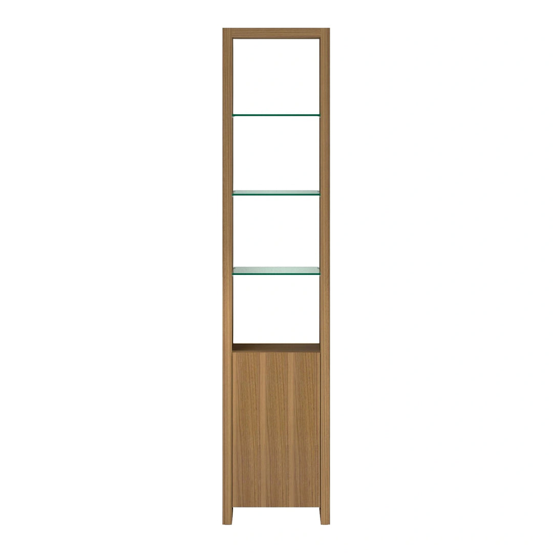 Linea 5801 Single Shelf | 18" Wide Home Office BDI Natural Walnut