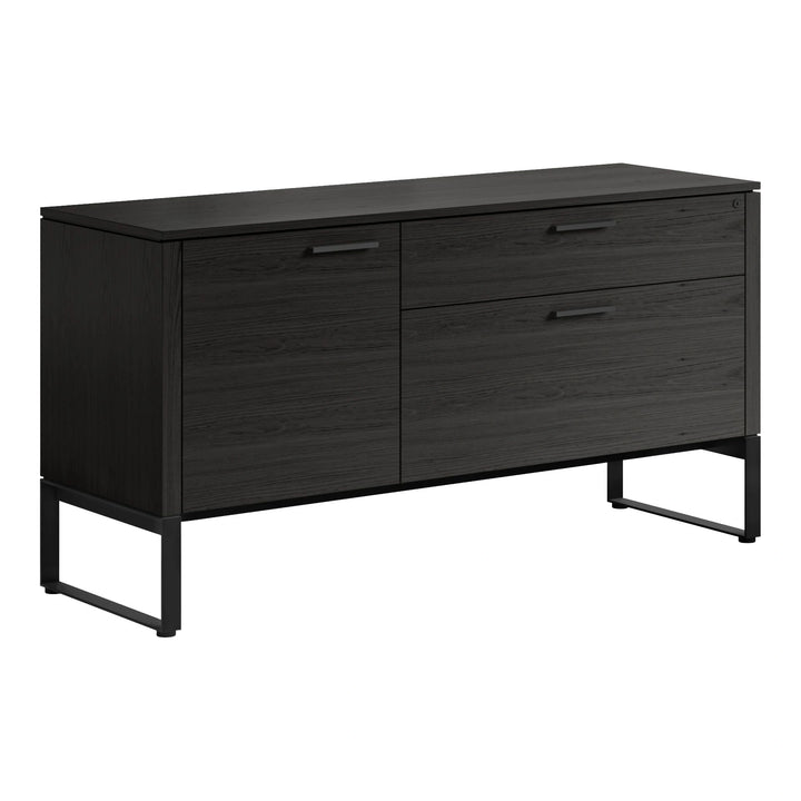 Linea 6220 Multifunction Cabinet Home Office BDI Charcoal Stained Ash
