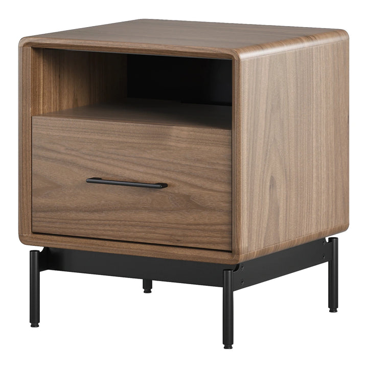 LINQ Bedroom 9181 22-inch Nightstand Bedroom BDI Natural Walnut