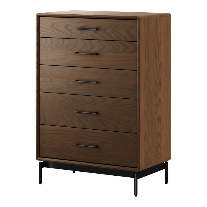 LINQ Bedroom 9185 5-Drawer Chest Bedroom BDI Mocha