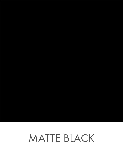 Matte Black Dining Table Base Finish Swatch