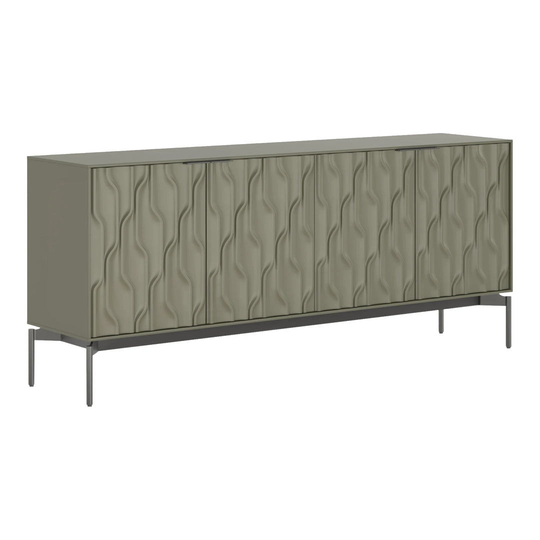 Mesa 7639 Storage Credenza Living Room BDI Moss Brushed Carbon