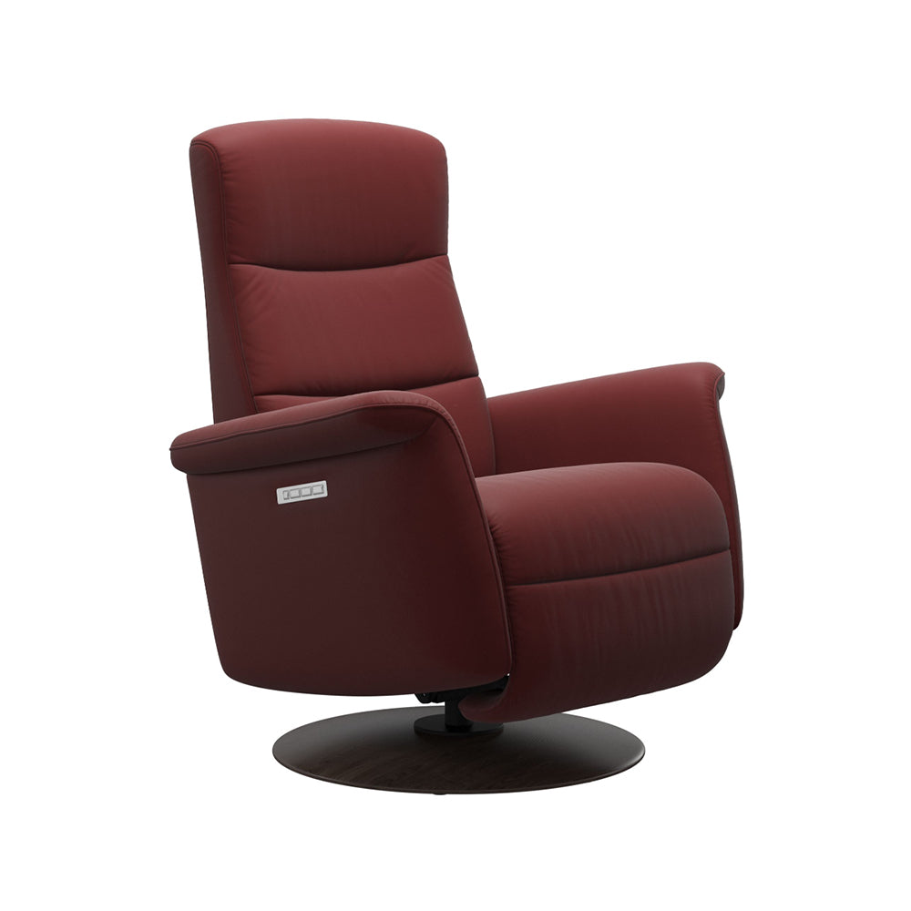 Stressless Mike Recliner with Wood Base 