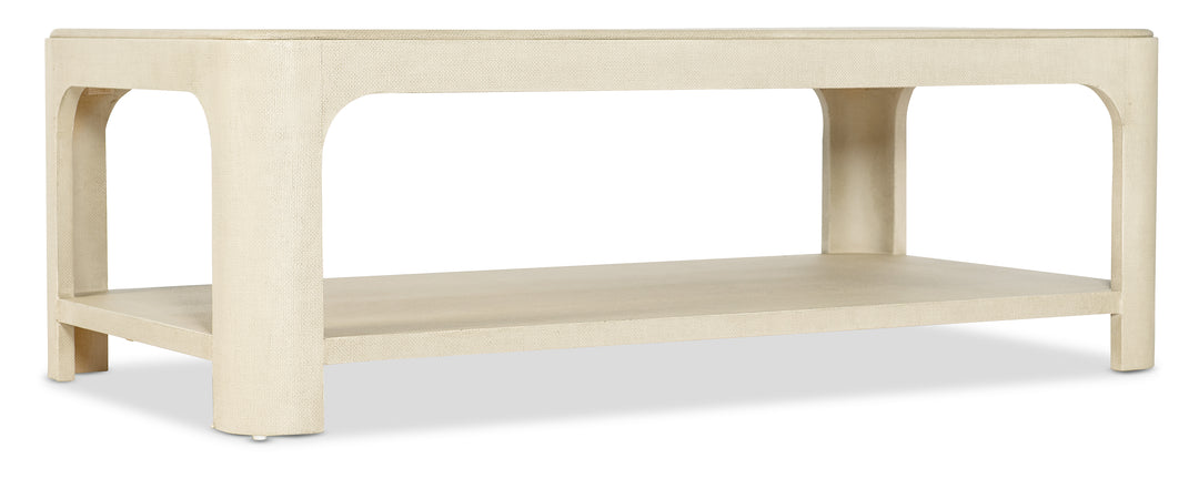 Archives Raffia Rectangle Cocktail Table - Seldens Designer Home Furnishings