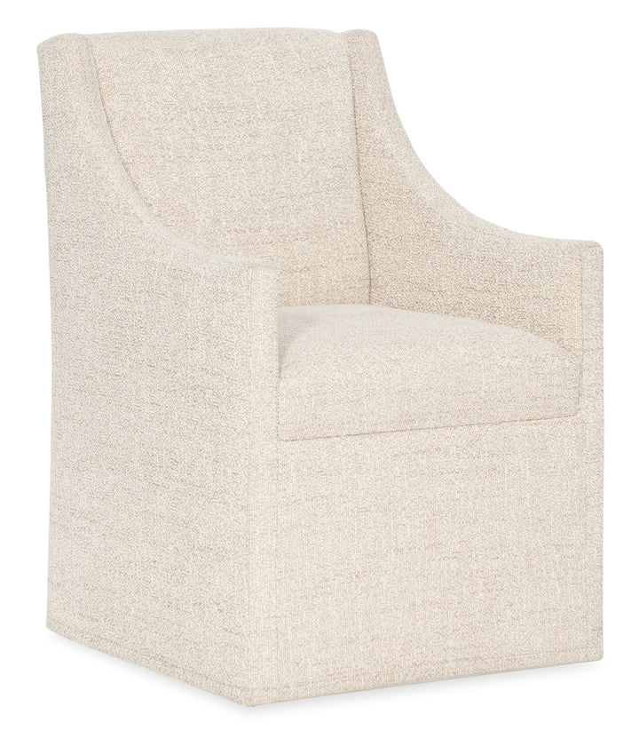 Eleana Castered Arm Chair Dining Room Hooker Furniture