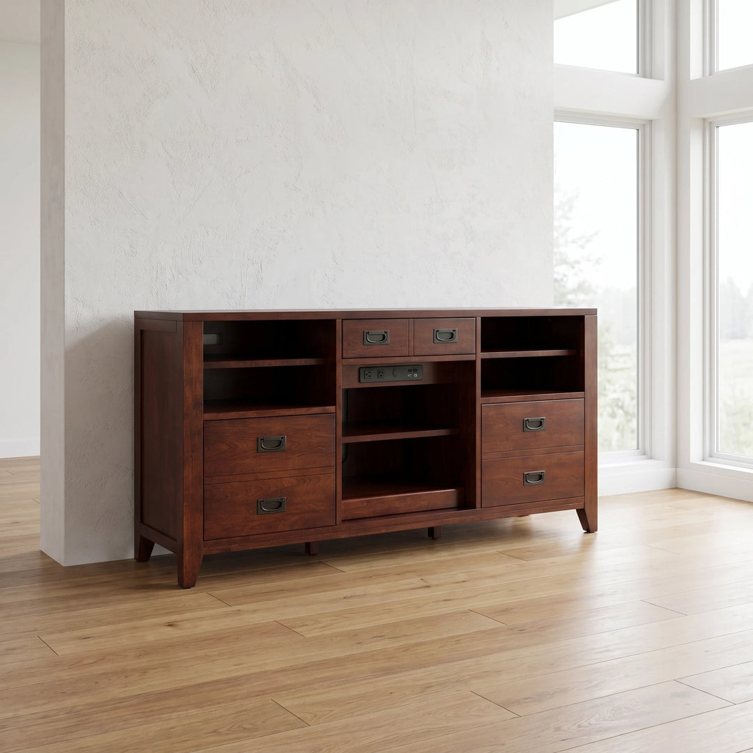 Danforth Open Credenza clearance Hooker Furniture