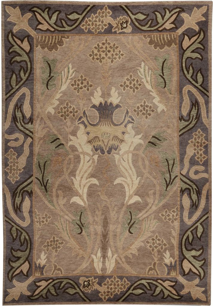Stickley | English Garden | RU-1015: Silver Area Rug Area Rug Stickley