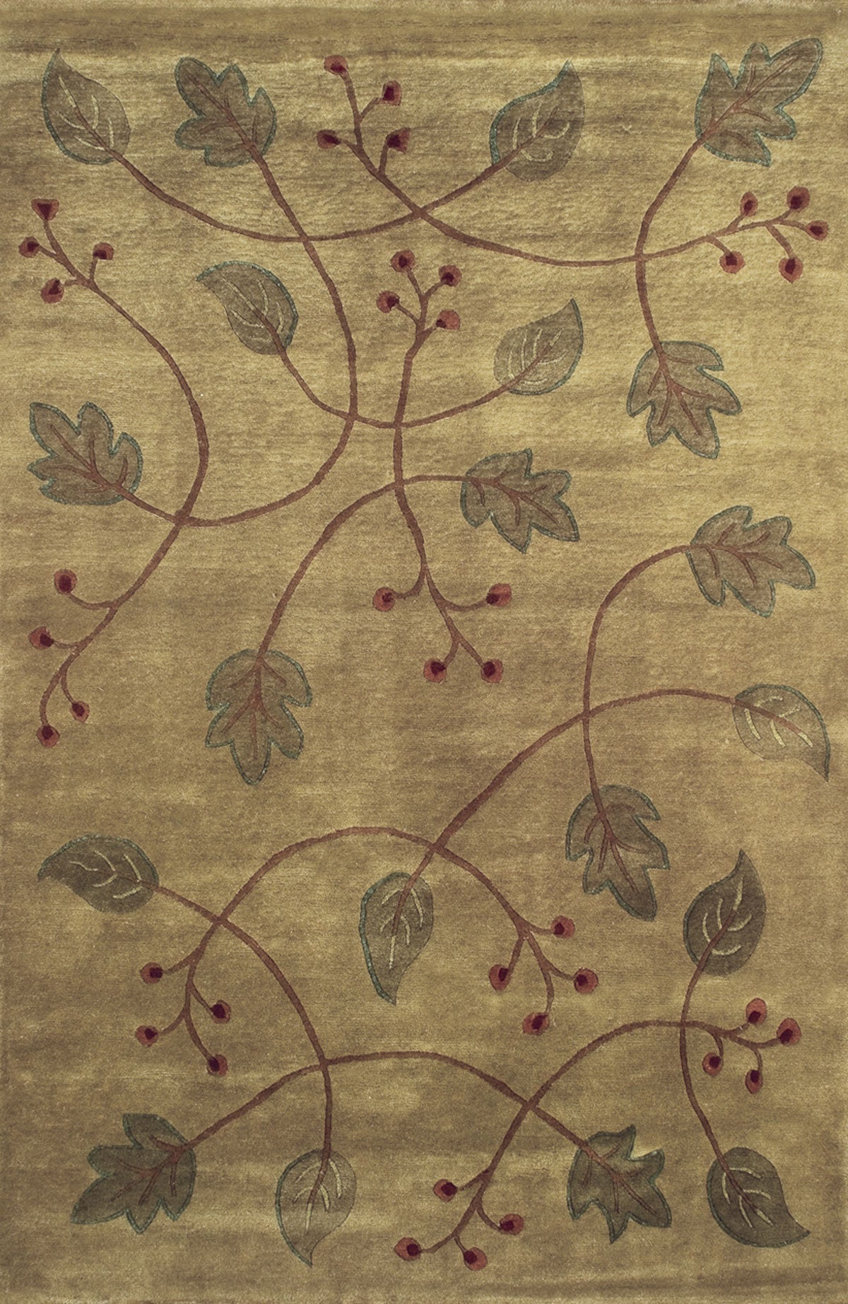 Stickley Falling Leaves RU-1070 (Yellow/Gold Transitional Hand-Knotted ...
