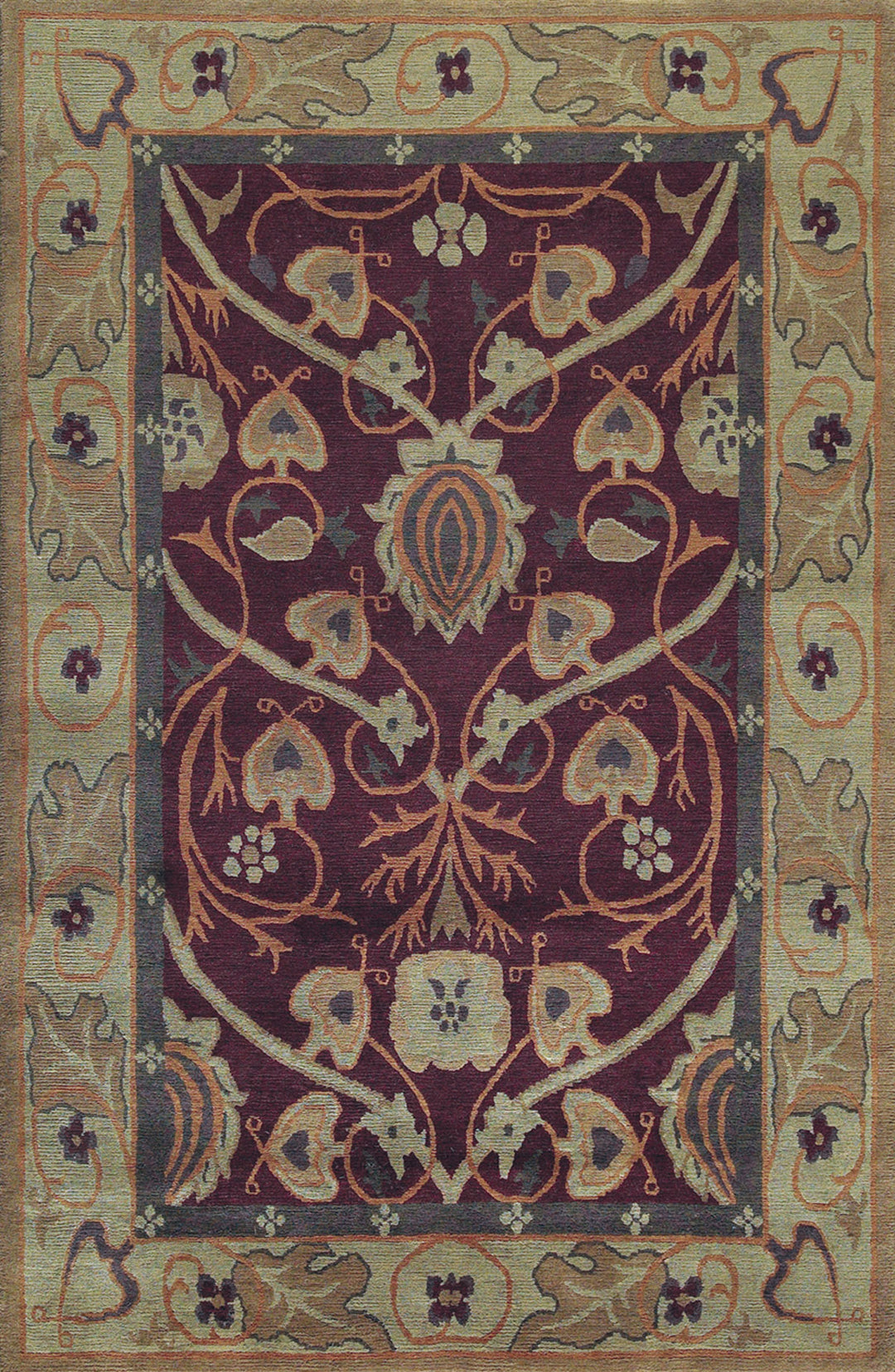 Stickley | Bungalow Garden | RU-1130: Plum Area Rug Area Rug Stickley