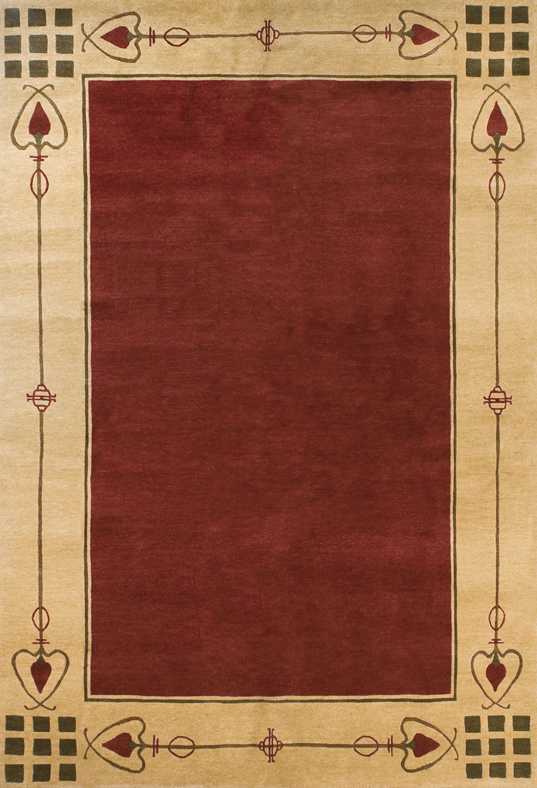 Stickley | Highland Park | RU-1180: Red Area Rug Area Rug Stickley