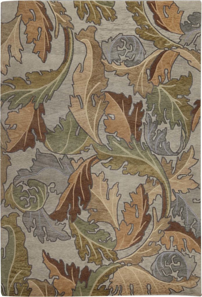 Stickley | Curling Vine | RU-1450: Taupe Area Rug Area Rug Stickley