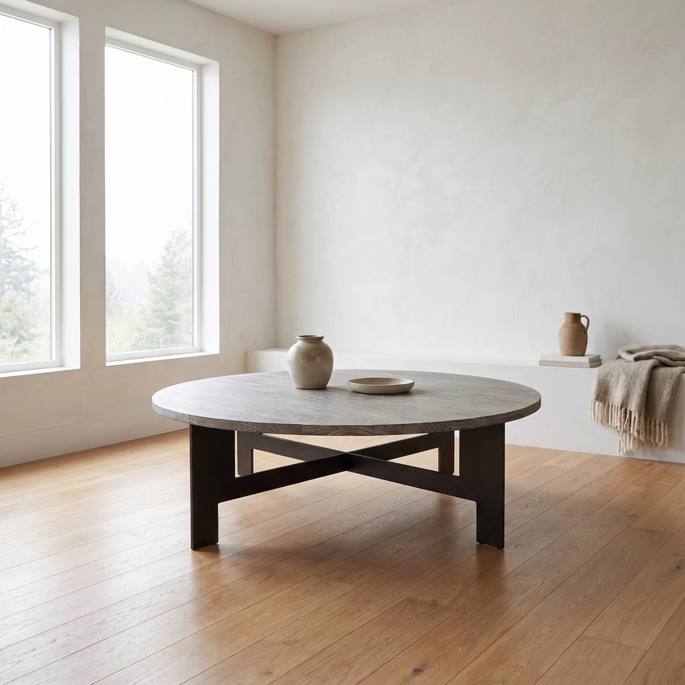 Theory Round Coffee Table Living Room Four Hands
