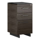 Sequel 20 6114 3-Drawer File Cabinet Home Office BDI Charcoal Stained Ash Black