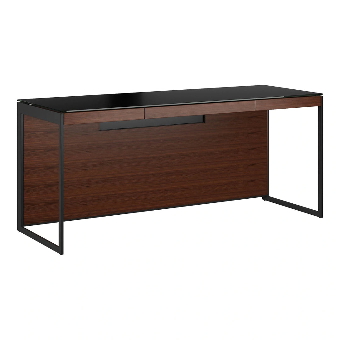 Sequel 20 6101 Desk Home Office BDI Chocolate Stained Walnut Black