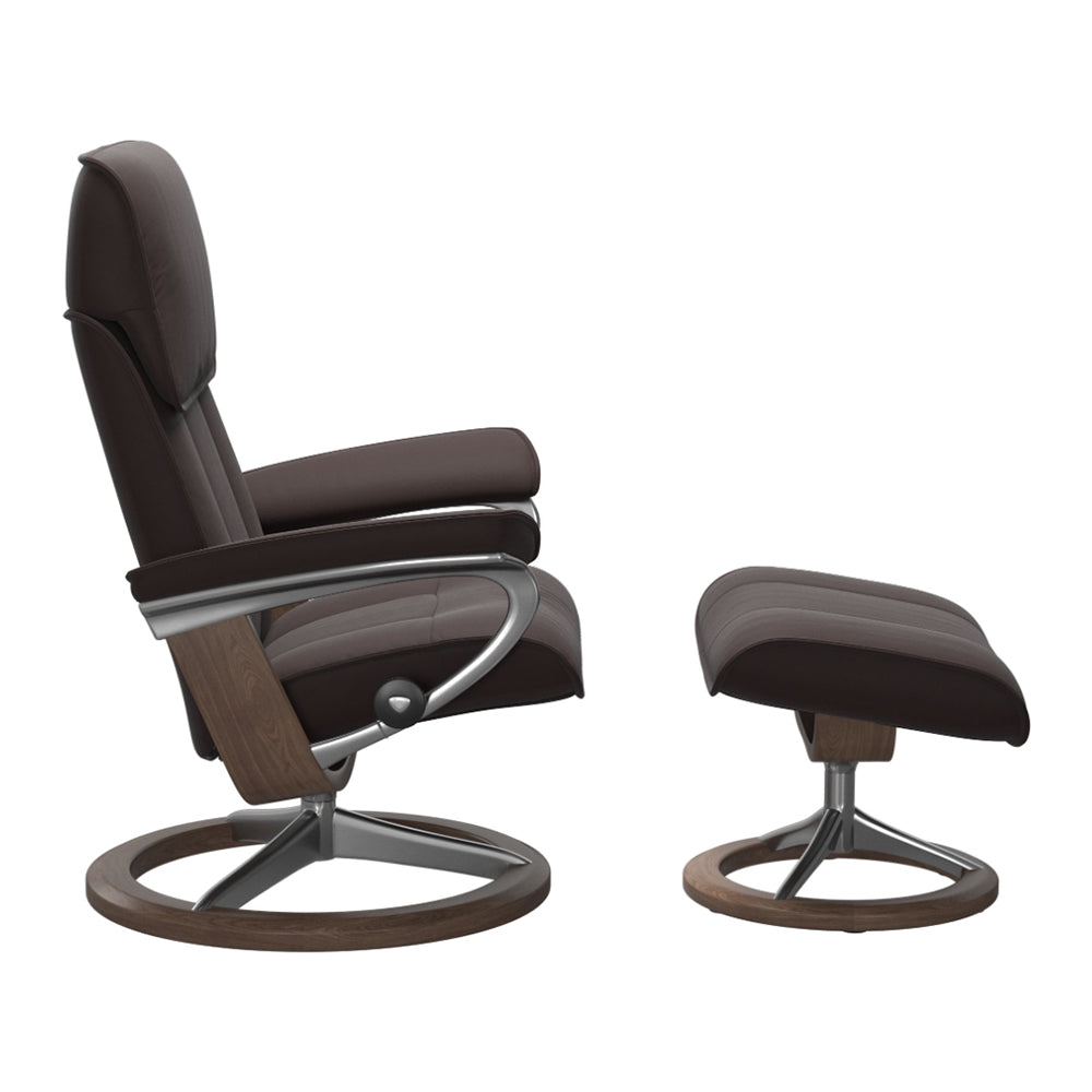 Stressless Admiral Signature Chair & Ottoman Living Room Ekornes   