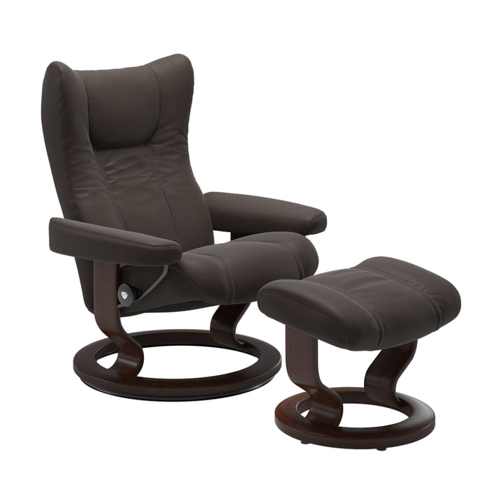 Stressless Wing Classic Chair & Ottoman Living Room Ekornes   