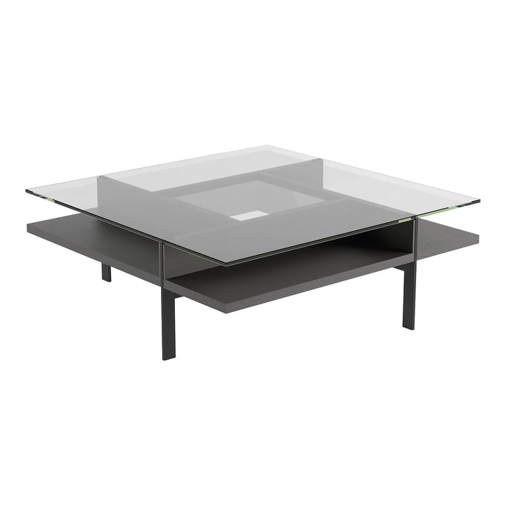 Terrace 1150 Square Coffee Table Living Room BDI Charcoal Stained Ash