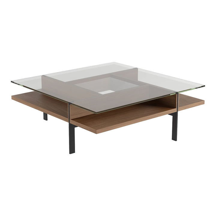 Terrace 1150 Square Coffee Table Living Room BDI Natural Walnut