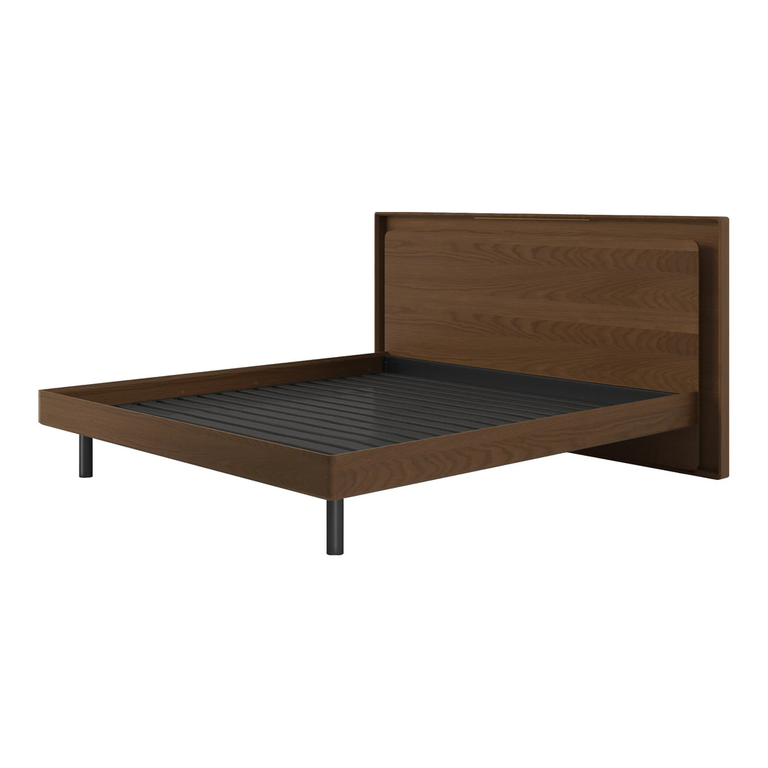 LINQ Bedroom Up-LINQ Bed Frame Bedroom BDI King Mocha