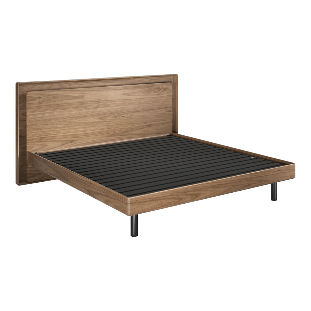 LINQ Bedroom Up-LINQ Bed Frame Bedroom BDI King Walnut