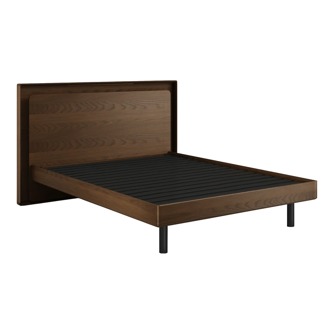 LINQ Bedroom Up-LINQ Bed Frame Bedroom BDI Queen Mocha