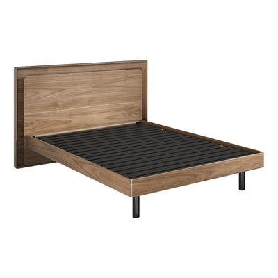 LINQ Bedroom Up-LINQ Bed Frame Bedroom BDI Queen Walnut