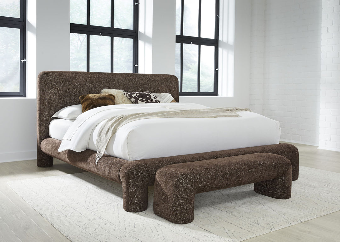 Mocoa Upholstered Platform Bed Bedroom Modus Furniture