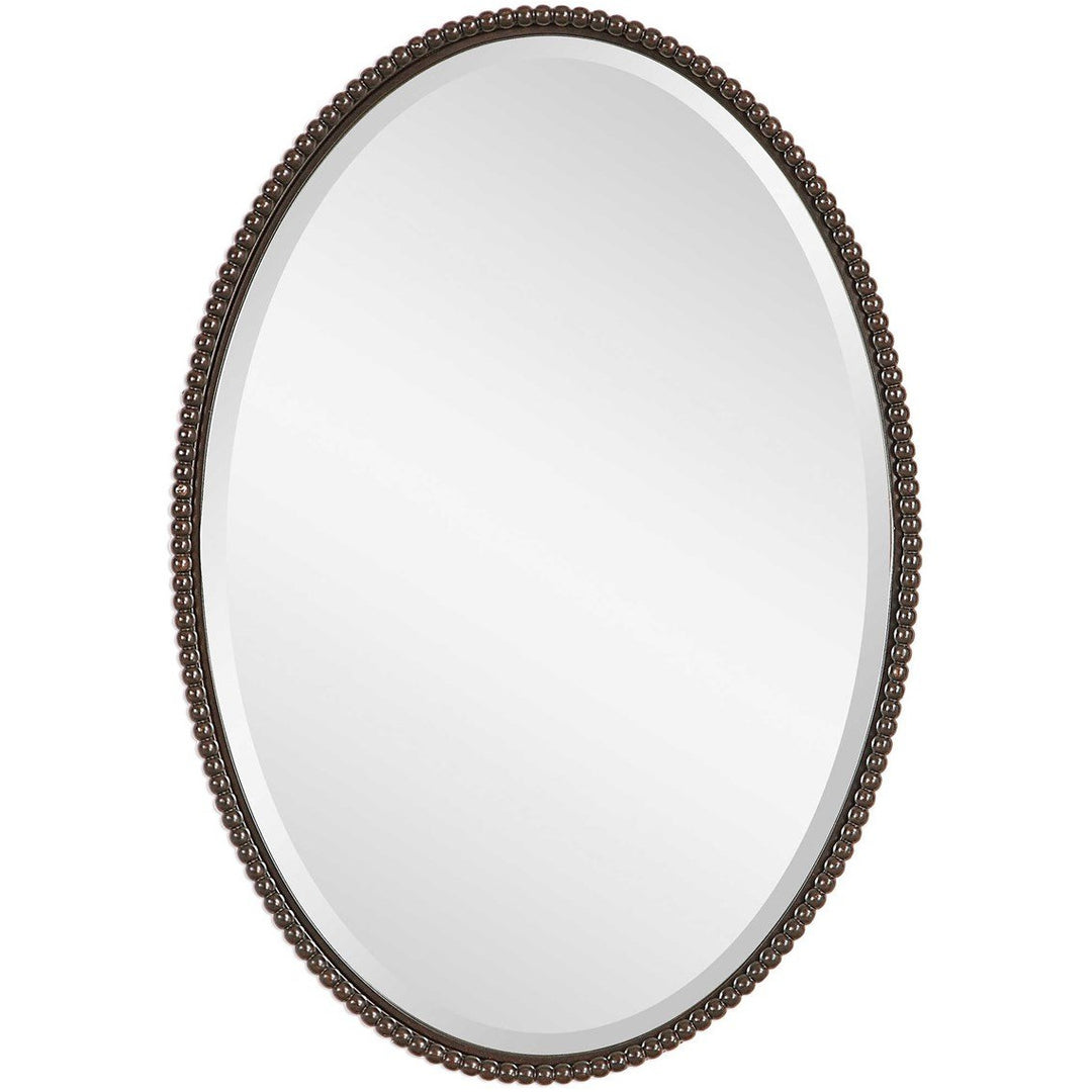 Sherise Bronze Oval Mirror Accessories Uttermost   