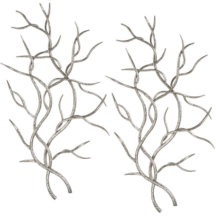 Silver Branches Wall Art, Set of 2 Accessories Uttermost   