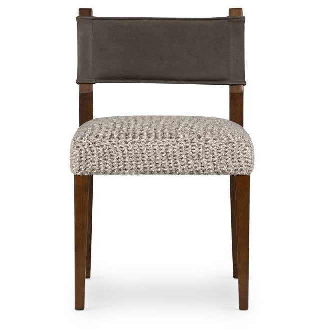 Ferris Dining Chair, Nubuck Charcoal Dining Room Four Hands   