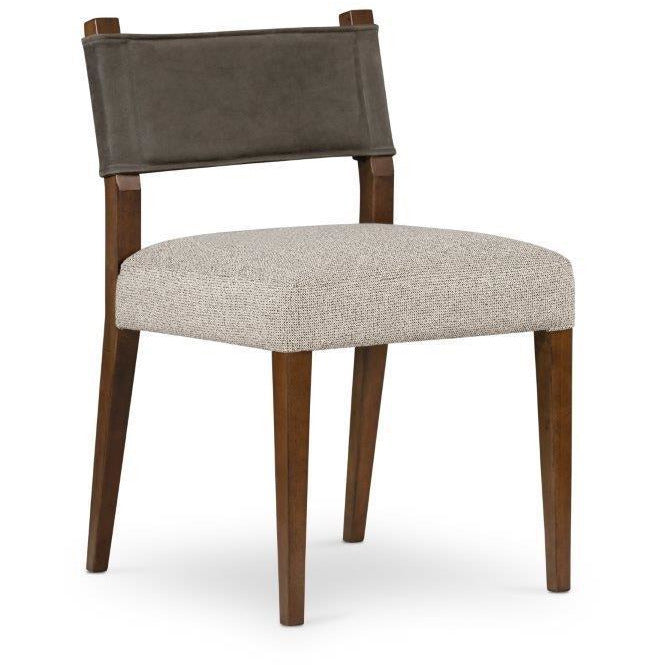 Ferris Dining Chair, Nubuck Charcoal Dining Room Four Hands   