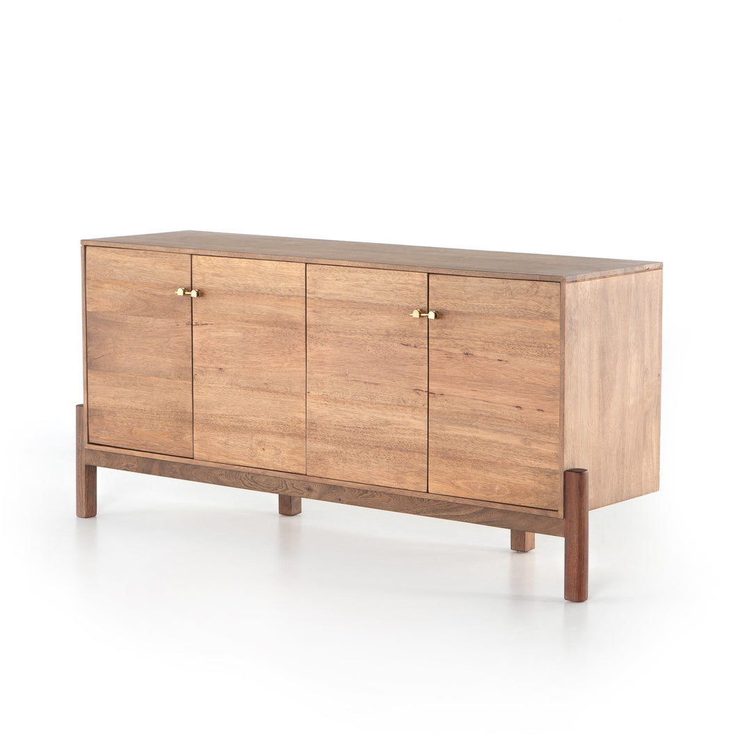 Reza 70" Sideboard, Smoked Honey Dining Room Four Hands   