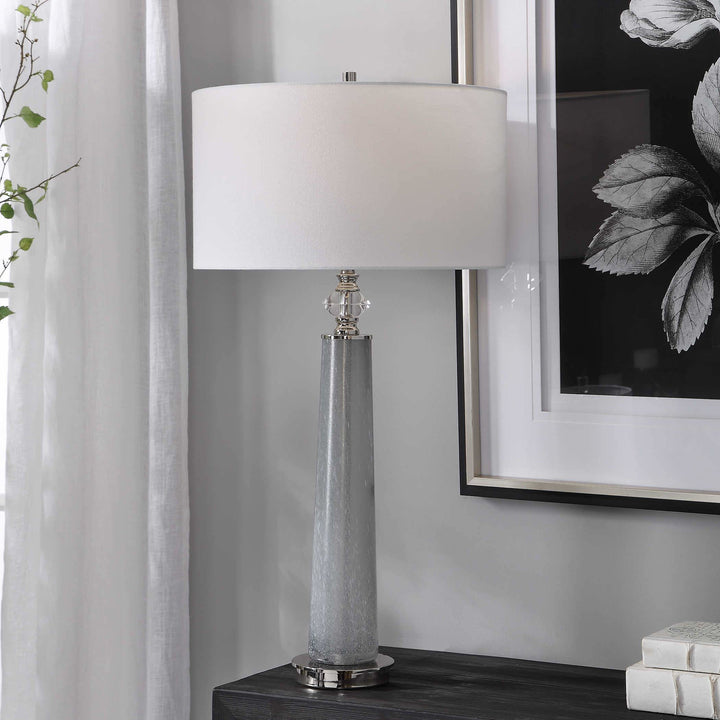 Grayton Frosted Art Table Lamp Accessories Uttermost   