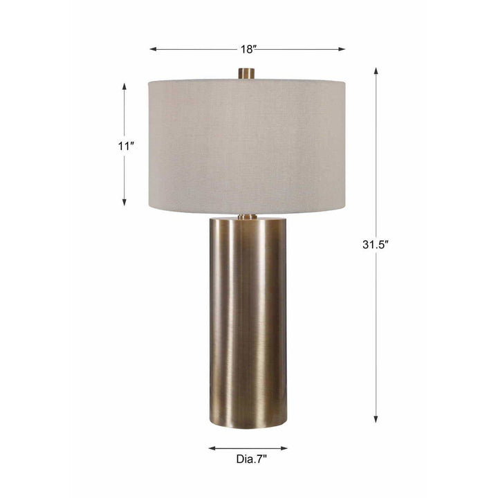 Taria Brushed Brass Table Lamp 