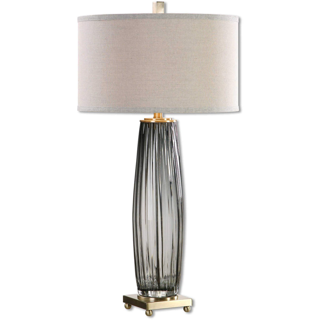 Vilminore Gray Glass Table Lamp Accessories Uttermost   