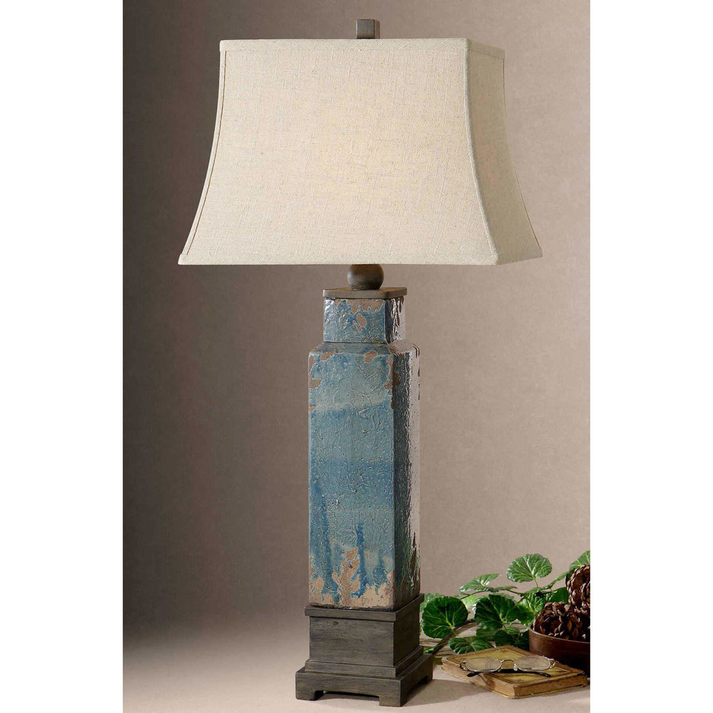 Soprana Blue Table Lamp Accessories Uttermost   