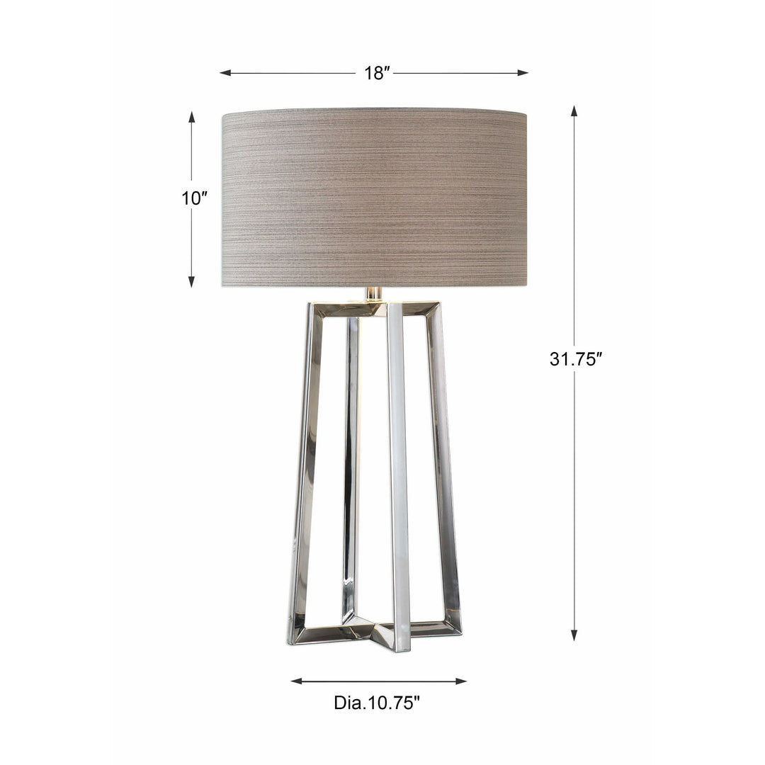 Keokee Stainless Steel Table Lamp Accessories Uttermost   