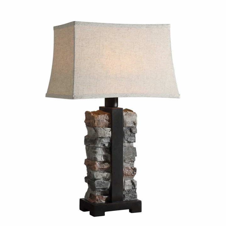 Kodiak Stacked Stone Lamp 