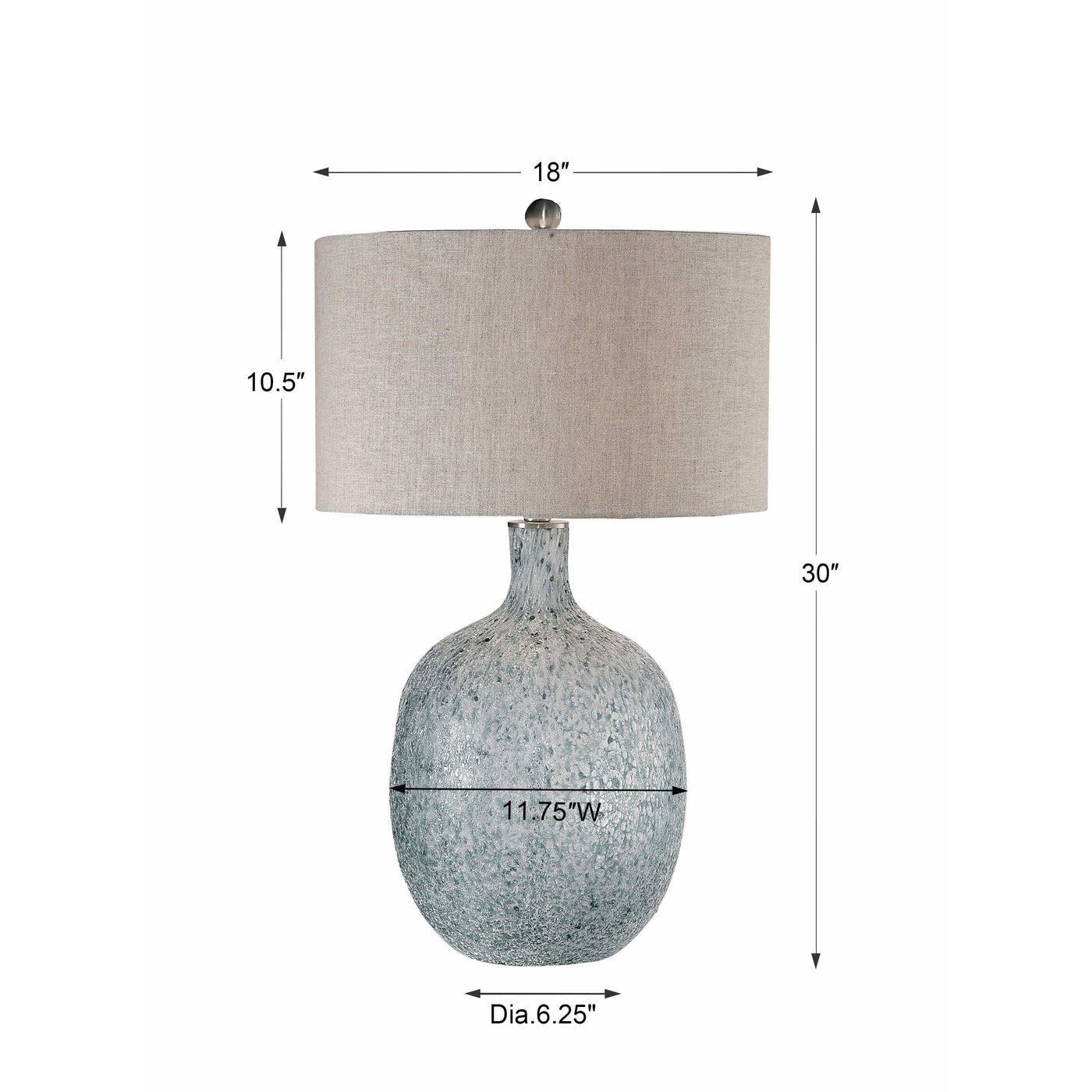 Oceaonna Glass Table Lamp 