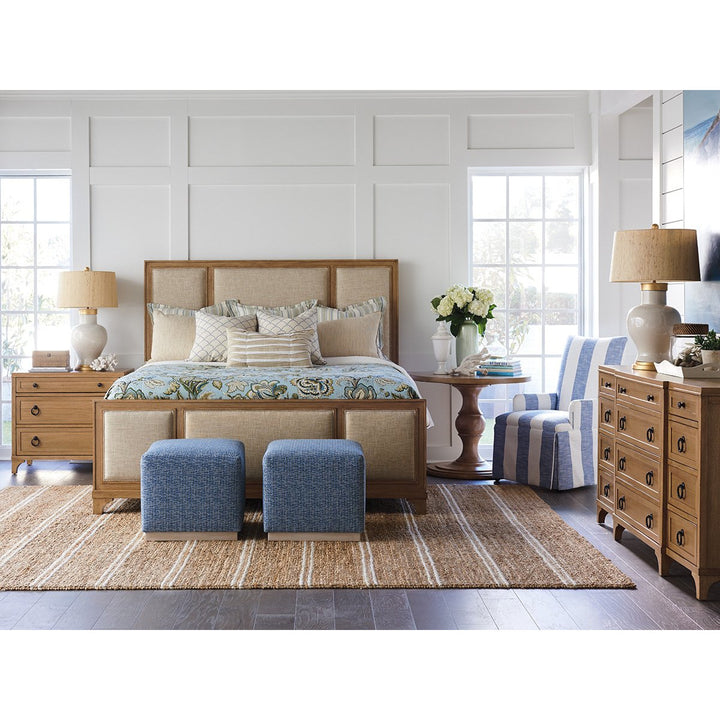 Newport Crystal Cove Upholstered Panel Bed Bedroom Barclay Butera   