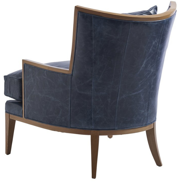 Atwood Leather Chair Living Room Barclay Butera   