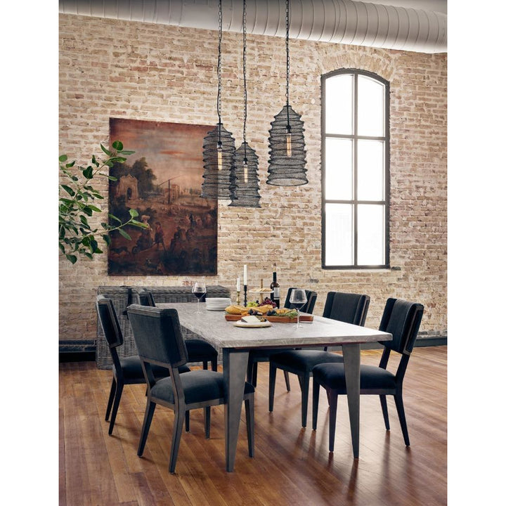 Jax Dining Chair Dining Room Four Hands Misty Black  