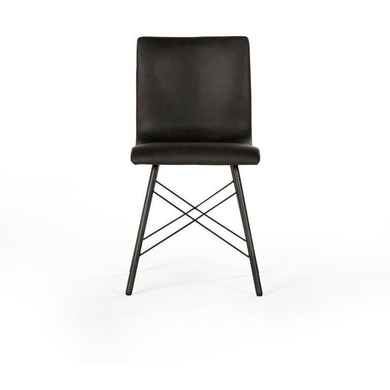 Diaw Dining Chair, Distressed Black 