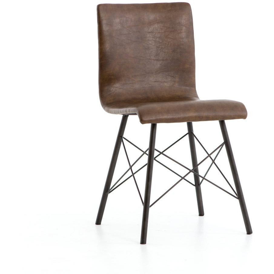 Diaw Dining Chair, Distressed Brown Dining Room Four Hands Default Title  
