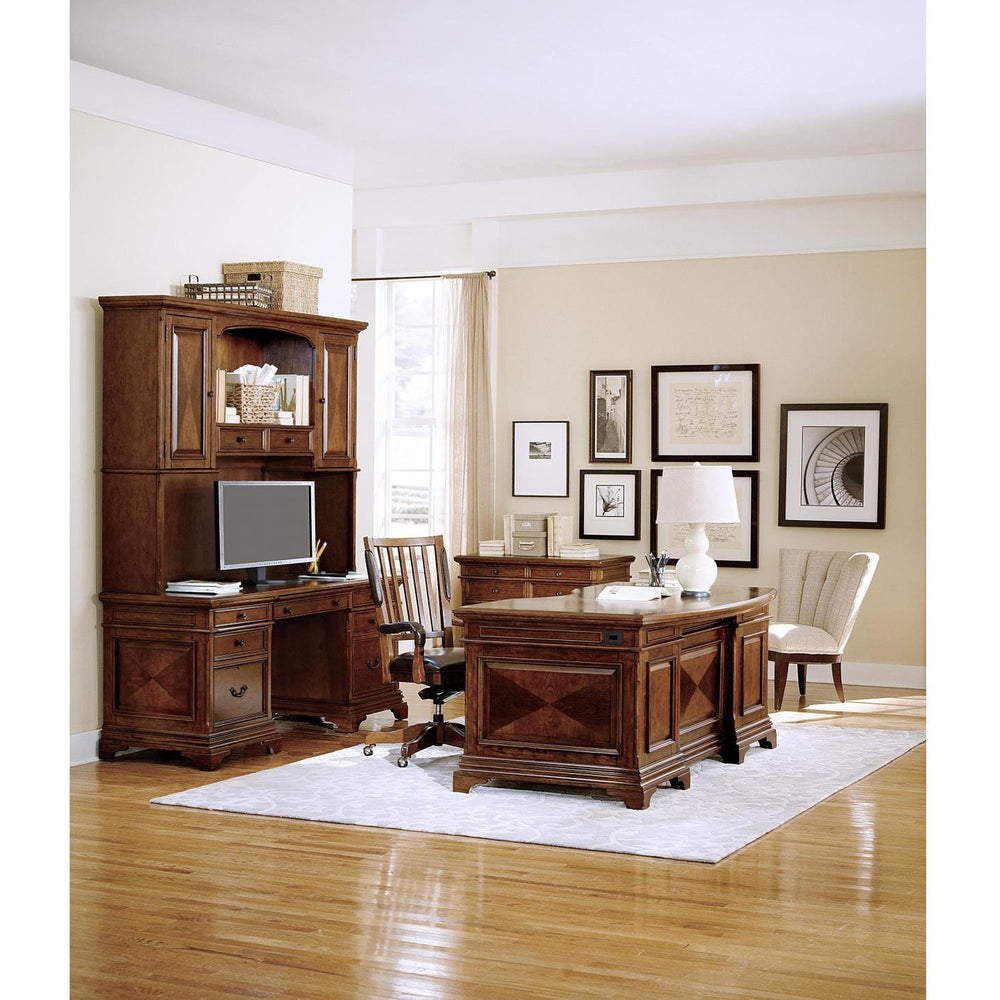 Hawthorne 66" Curved Exec Desk Home Office Aspenhome   