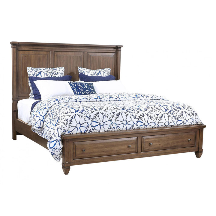 Thornton Sienna Panel Bed Bedroom Aspenhome   