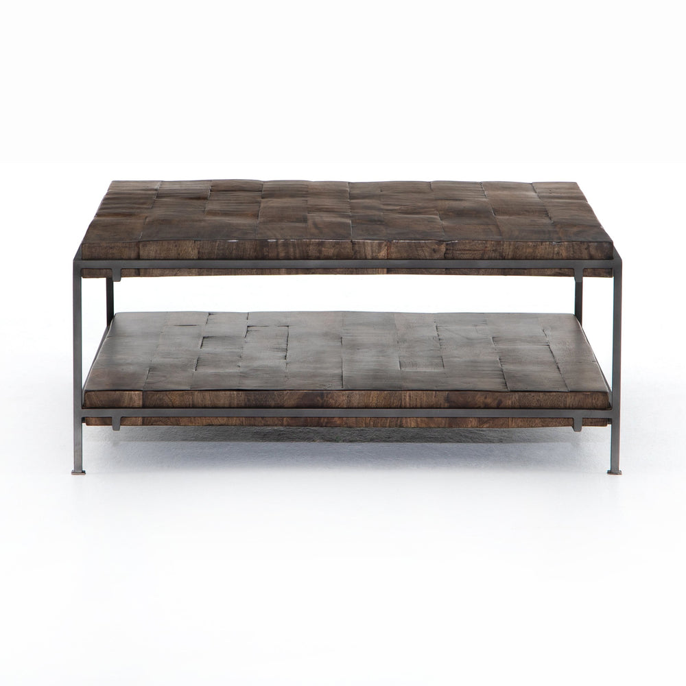 Simien Square Coffee Table, Gunmetal Living Room Four Hands   