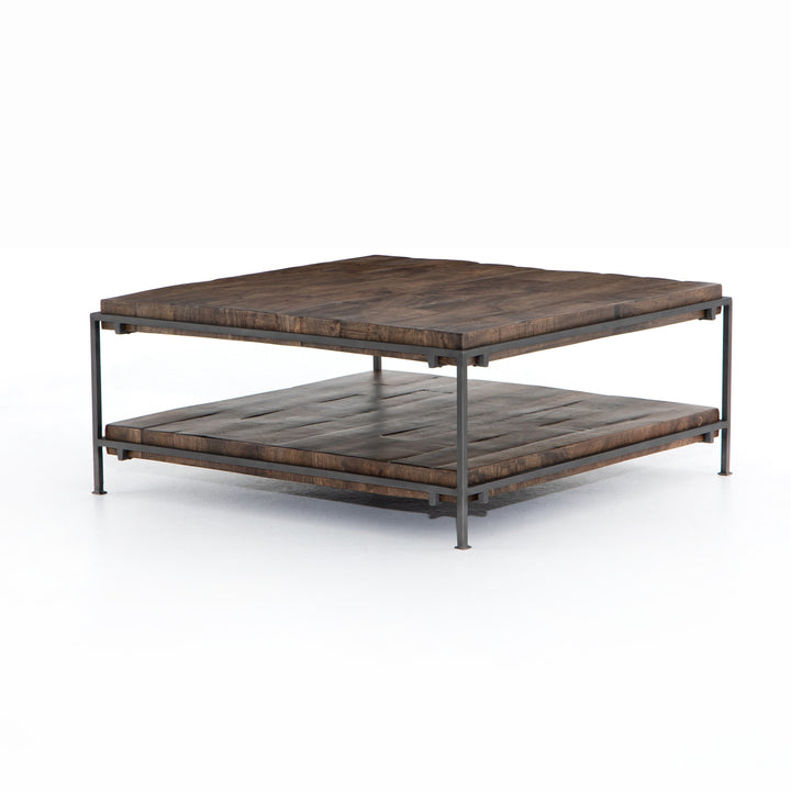 Simien Square Coffee Table, Gunmetal Living Room Four Hands   
